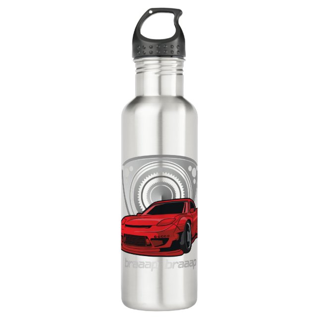Japan Rotary Mazda RX7 BRAAP Edelstahlflasche (Vorderseite)