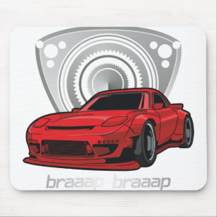 Japan Rotary Mazda RX7 BRAAP Mousepad