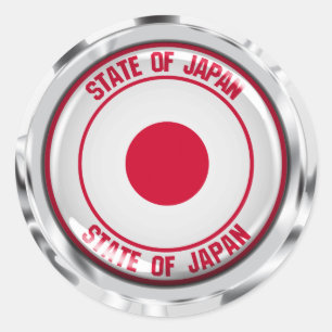 Japan-Runde Runder Aufkleber