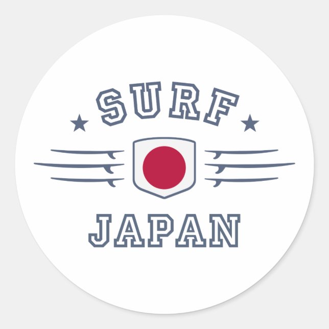 Japan Runder Aufkleber (Vorderseite)