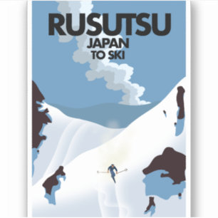 Japan Rusutsu Ski-Druck  Aufkleber