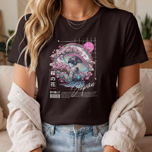 Japan Sakura Blüten – Geisha & Kirschblüte T-Shirt