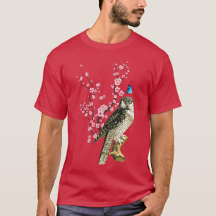 Japan Sakura Cherry Blossom Owl Bird Japanisch T-Shirt