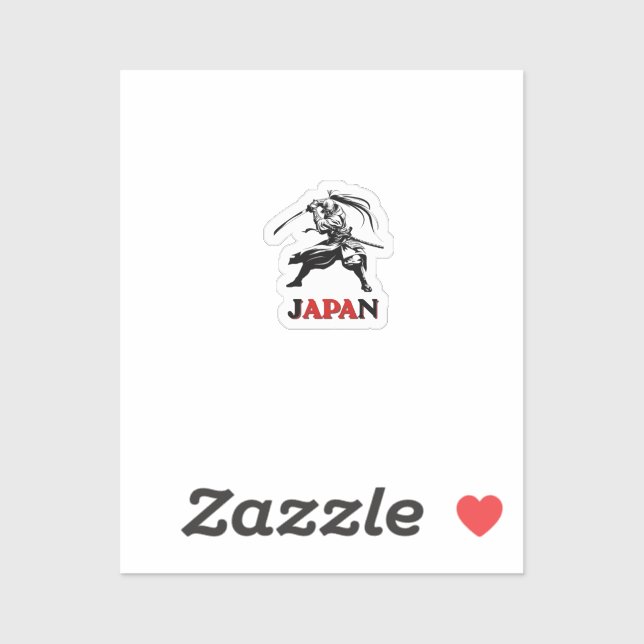 Japan Samurai Fußball Fan Sticker (Blatt)