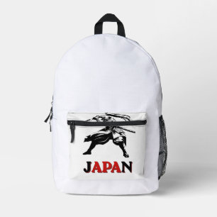 Japan Samurai Fußballgeist - Weltmeisterschaft Fan Bedruckter Rucksack