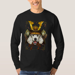 Japan Samurai Pudel Hund Haustier Japanischer Krie T-Shirt