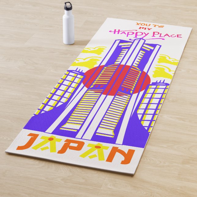 Japan Sie sind mein glücklicher Ort Yogamatte (Beispiel)
