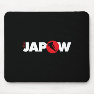 Japan Ski-Shirt Japow Powder-Skiing Japanische Fla Mousepad