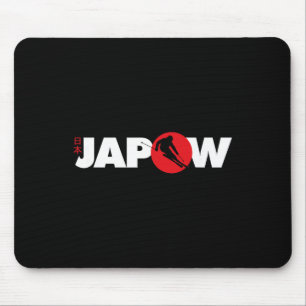 Japan Ski-Shirt Japow Pulverschneeski Japanische F Mousepad