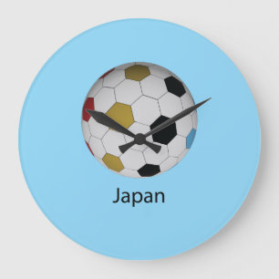 Japan Soccer Große Wanduhr