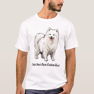 Japan-Spitz-Hund Erstellen Sie Ihren Eigener Text T-Shirt