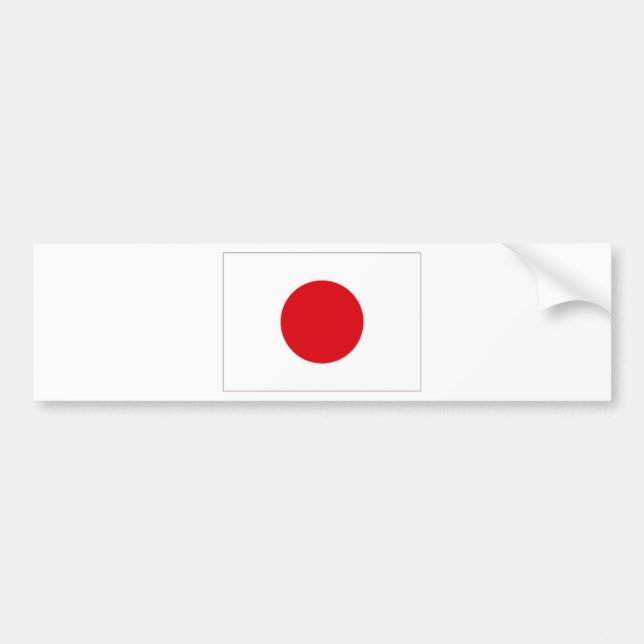 Japan-Staatsflagge Autoaufkleber (Vorne)
