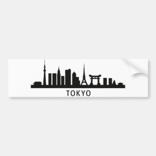 Japan Stadtlandschaft Reise Tokio Skyline Silhou Autoaufkleber