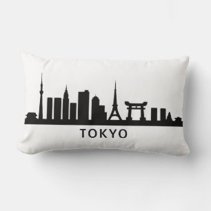 Japan Stadtlandschaft Reise Tokio Skyline Silhou Lendenkissen