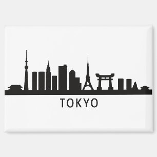 Japan Stadtlandschaft Reise   Tokio Skyline Silhou Magnet