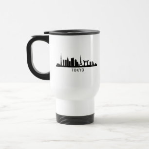 Japan Stadtlandschaft Reise Tokio Skyline Silhou Reisebecher