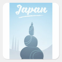 Japan Stehend Stones gestapelt in der Landschaft.