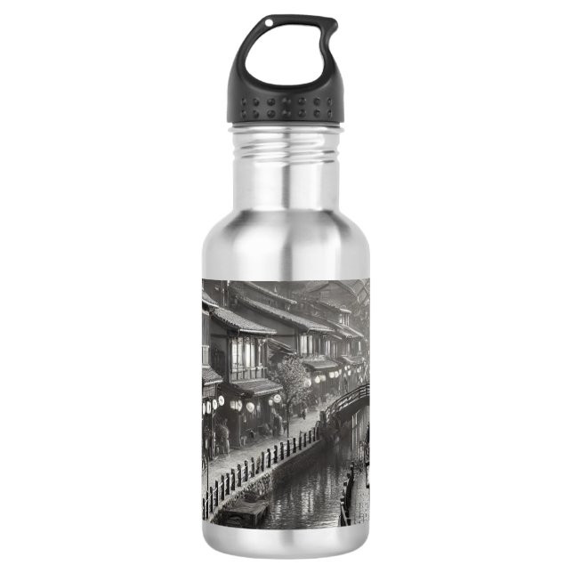 Japan Stil der 90er Jahre Edelstahlflasche (Vorderseite)