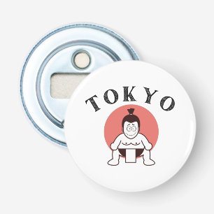 Japan Sumo Tokio - Sohn der Sonne weiß Flaschenöffner