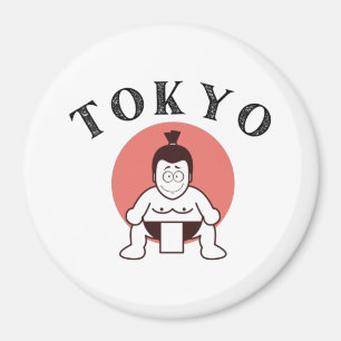 Japan Sumo Tokio - Sohn der Sonne Weiß Magnet