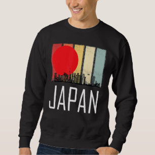 Japan Sunrise Retro Tokyo Skyline mit Tokyo Tower Sweatshirt