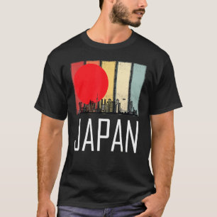 Japan Sunrise Retro Tokyo Skyline mit Tokyo Tower T-Shirt