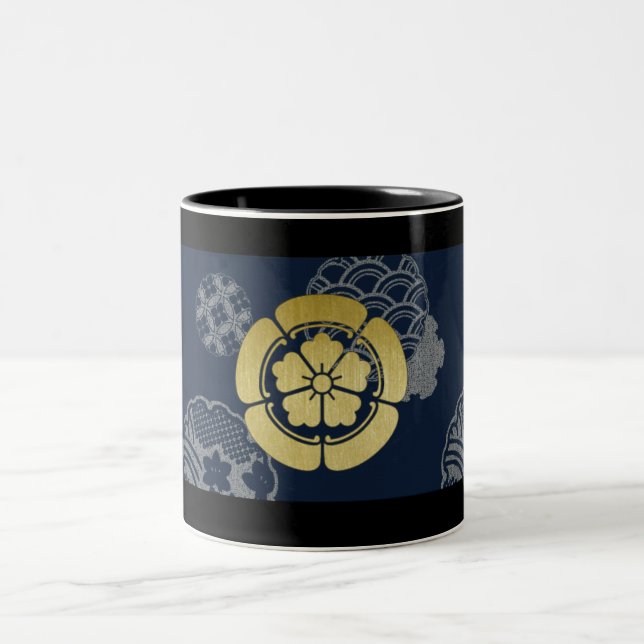 JAPAN SYOUGUN KAMON KANJI TENKAFUBU! Odaマグカップ Zweifarbige Tasse (Mittel)