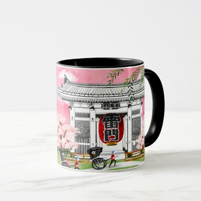 Japan-Szene Tasse (VorderseiteRechts)