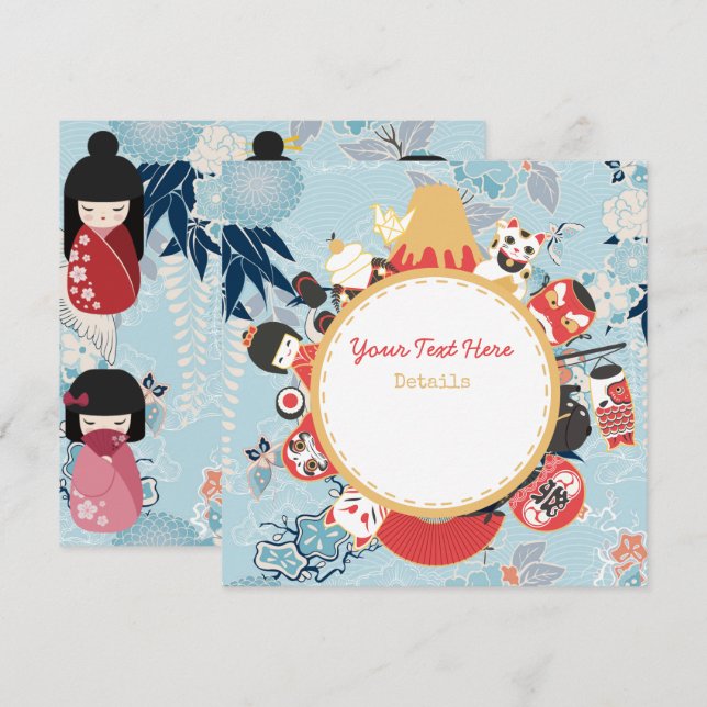 Japan-Thema Save The Date (Vorne/Hinten)