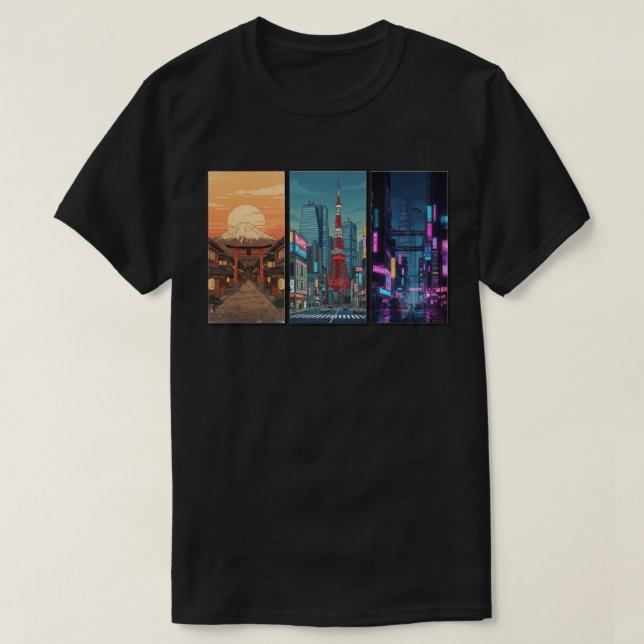 Japan Timeline Triptych T-Shirt (Design vorne)