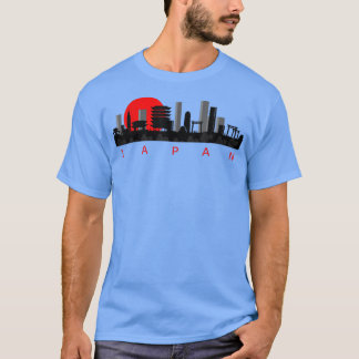 Japan Tokio Skyline Zeichnung Kunst T-Shirt