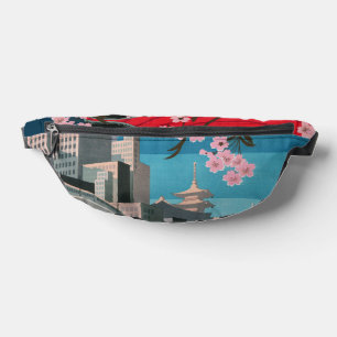 Japan Tokio Vintages japanisches Reiseplakat Bauchtasche