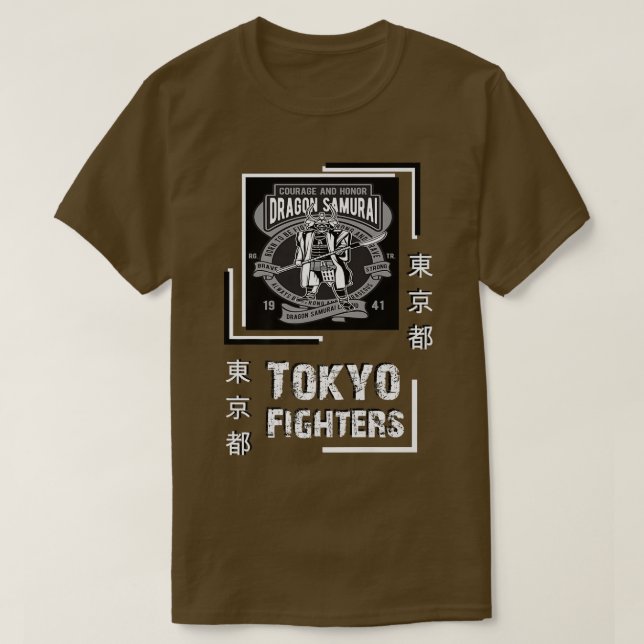 Japan Tokyo Fighter Style Samurai Warrior Top  (2) (Design vorne)