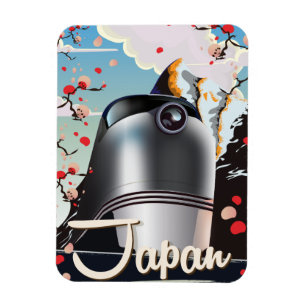 Japan Train Vintage Reiseplakat. Magnet