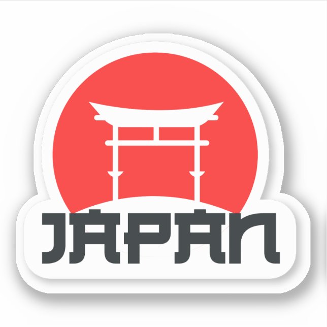 Japan Travel Vinyl Sticker (Vorderseite)