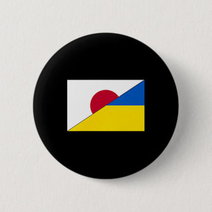 Japan Ukraine-Flagge Japanische Ukrainische Unters Button