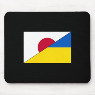 Japan Ukraine-Flagge Japanische Ukrainische Unters Mousepad