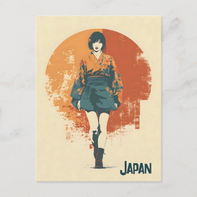 Japan vintage postkarte (Vorderseite)