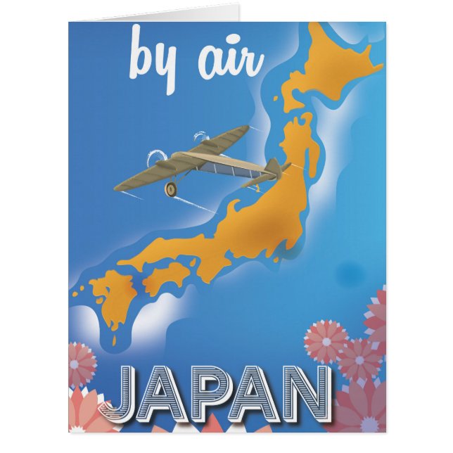 Japan Vintage Reiseplakat (Vorderseite)