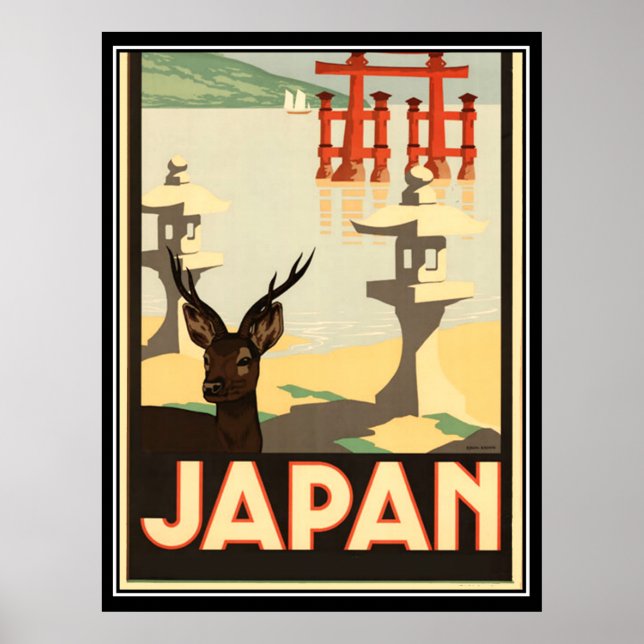 Japan Vintage Travel Poster (Vorne)