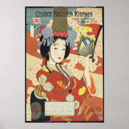 Japan Vintage Travel Poster - Osaka