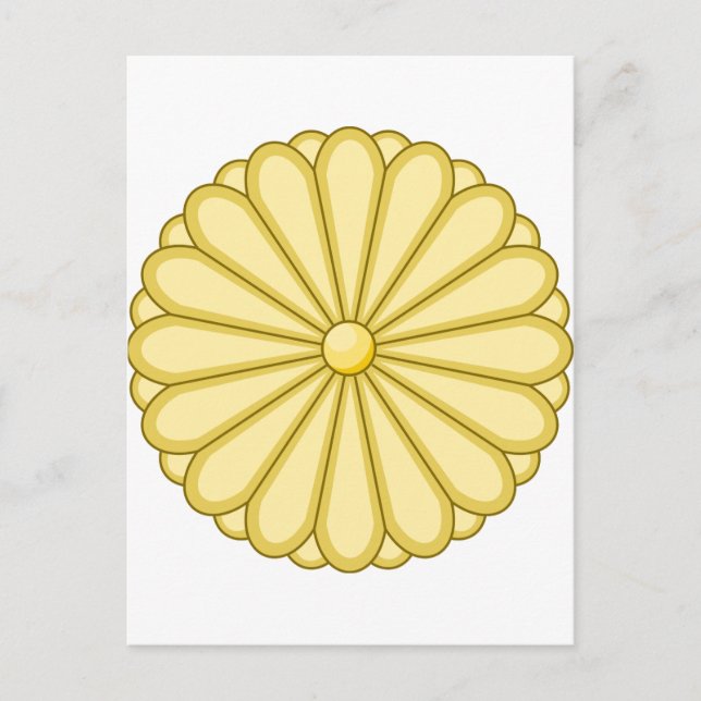 Japan-Wappen JP 日 本 国 Postkarte (Vorderseite)