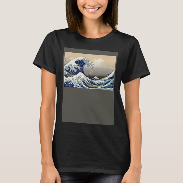 Japan Wave Design  The Great Wave Off Kanagawa by  T-Shirt (Vorderseite)