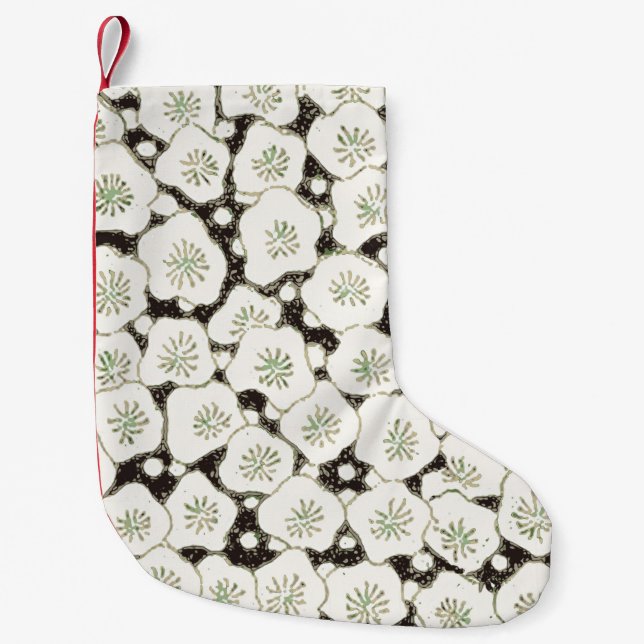 Japan Weiße Blume Blumengarten Kleiner Weihnachtsstrumpf (Vorderseite)