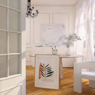 Japandi Aquarell abstrakt Poster