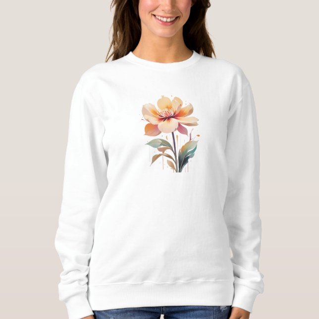 japandi flower sweatshirt (Vorderseite)