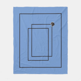 Japandi Meeresleben Küste blaue Zimmer Dekoration Fleecedecke
