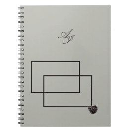 Japandi Seeleben in Beige Notizblock