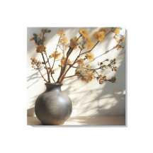 Japandi Zen Floral Fusion Keramik Vase