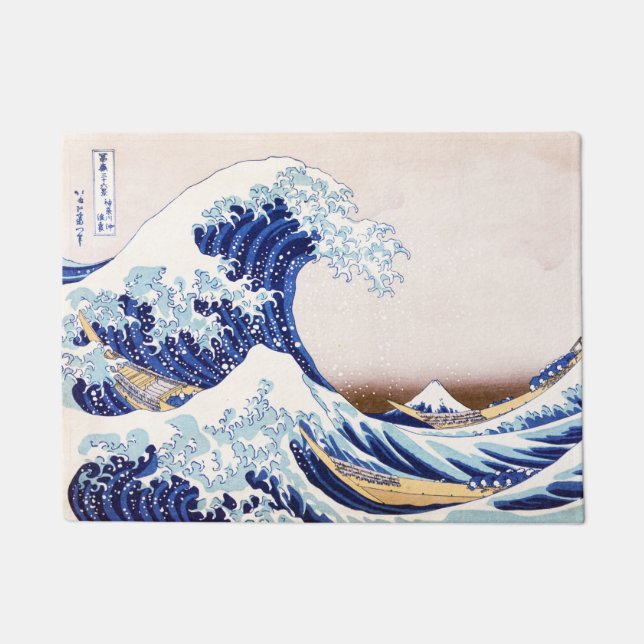 Japaner bewegt Fußmatte wellenartig (Vorderseite)